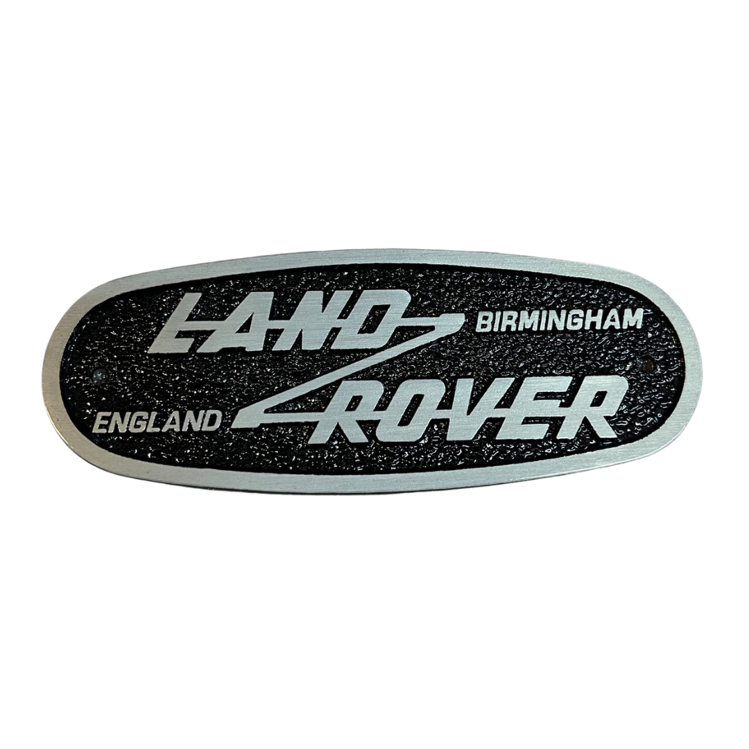 Cast aluminium Land Rover Birmingham badge (FN12)