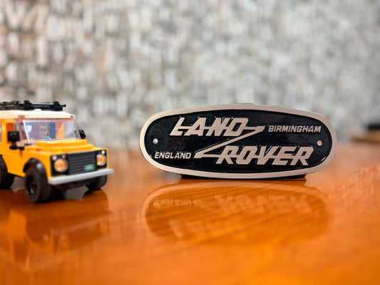 Cast aluminium Land Rover Birmingham badge (FN12)