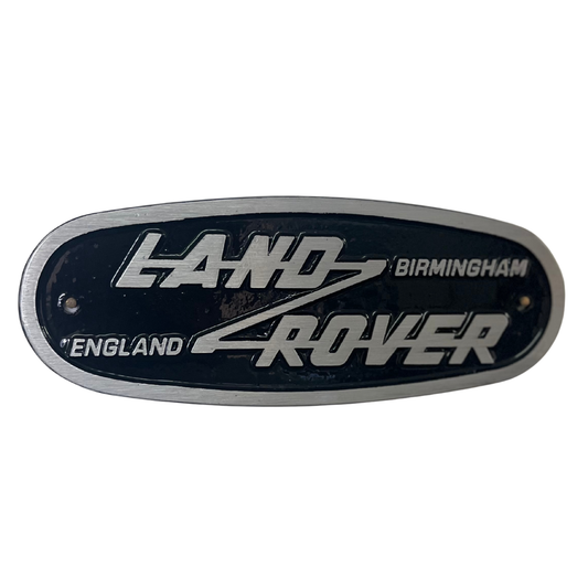 Cast aluminium Land Rover Birmingham badge (FN12)
