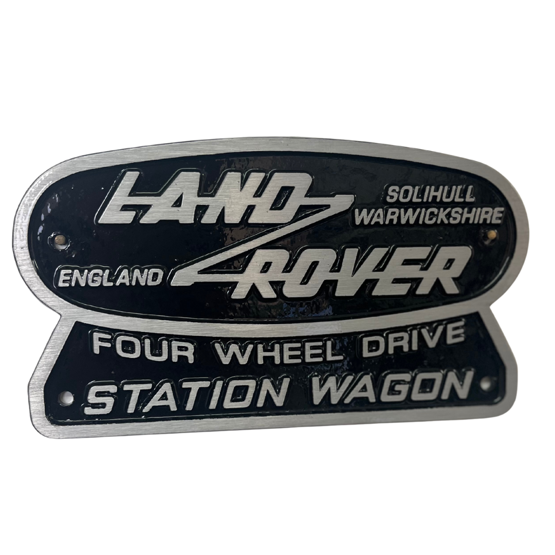 Cast Aluminium Four Wheel Drive Station Wagon Badge (FN2)