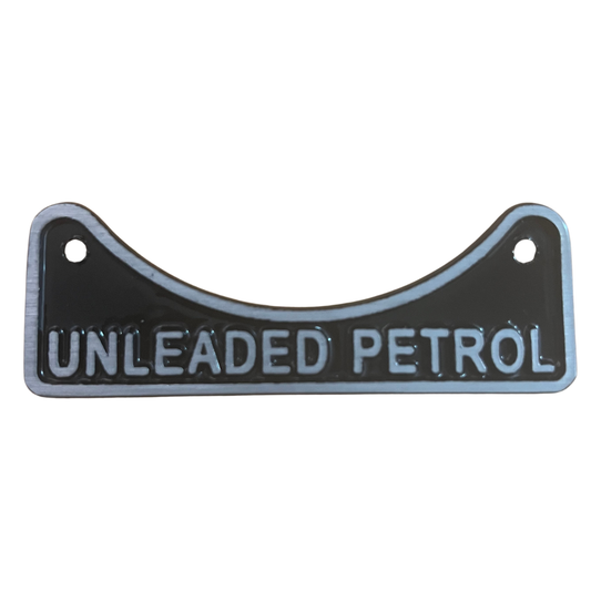 Cast Aluminium Unleaded Petrol Plate (FN14)