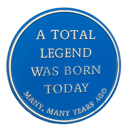 Blue Circle Plaque - 17cm Circle