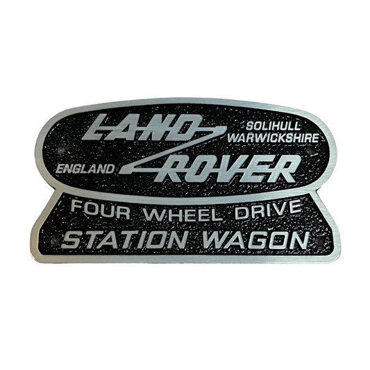 Cast Aluminium Four Wheel Drive Station Wagon Badge (FN2)