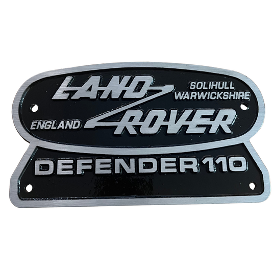 Cast Aluminium Defender 110 plate (FN4)