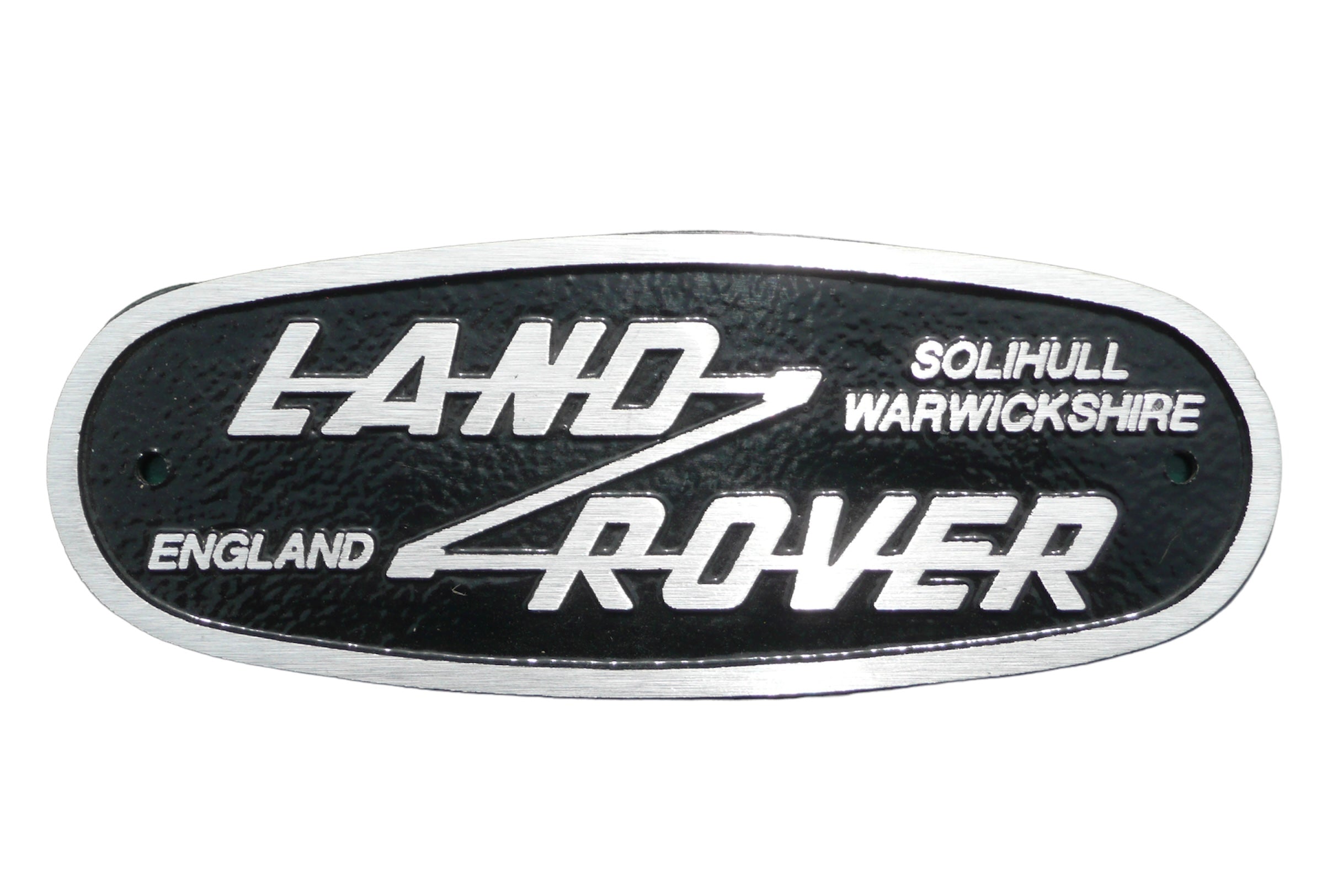 Cast aluminium Land Rover Solihull Oval plaque (FN1) – falon-nameplates